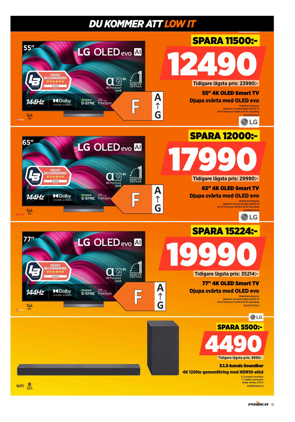 Se Power reklamblad för vecka 24 på Kampanjveckan.se. Se bra erbjudanden på många varor. Läs reklambladet här! Sida 15