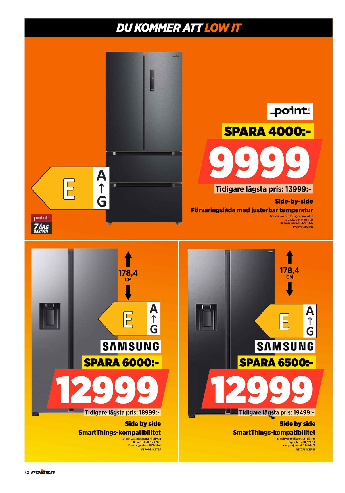 Se Power reklamblad för vecka 24 på Kampanjveckan.se. Se bra erbjudanden på många varor. Läs reklambladet här! Sida 80