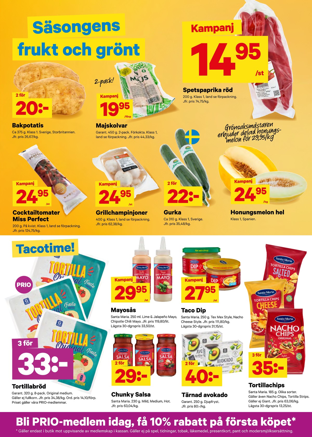 Se City Gross reklamblad för vecka 24 på Kampanjveckan.se. Se bra erbjudanden på många varor, t.ex. lime & jalapeno mayo santa maria eller andra varor. Läs reklambladet här! Sida 5
