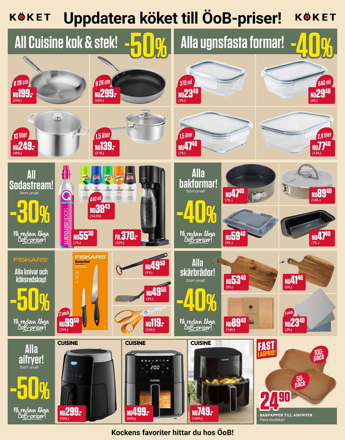 Se ÖoB reklamblad för vecka 24 på Kampanjveckan.se. Se bra erbjudanden på många varor. Läs reklambladet här! Sida 5