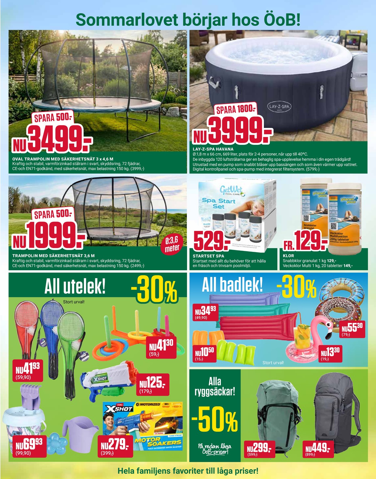 Se ÖoB reklamblad för vecka 24 på Kampanjveckan.se. Se bra erbjudanden på många varor. Läs reklambladet här! Sida 9