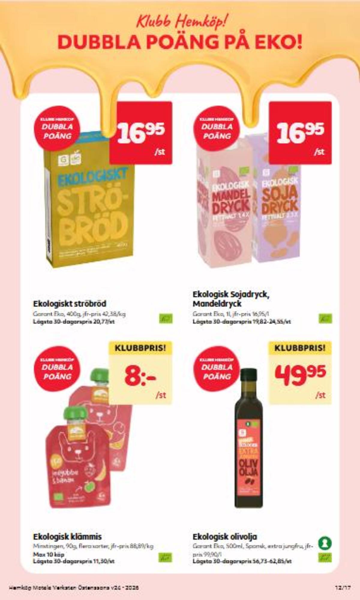 Se Östenssons reklamblad för vecka 24 på Kampanjveckan.se. Se bra erbjudanden på många varor, t.ex. olivolja garant eller barnmat minstingen. Läs reklambladet här! Sida 12
