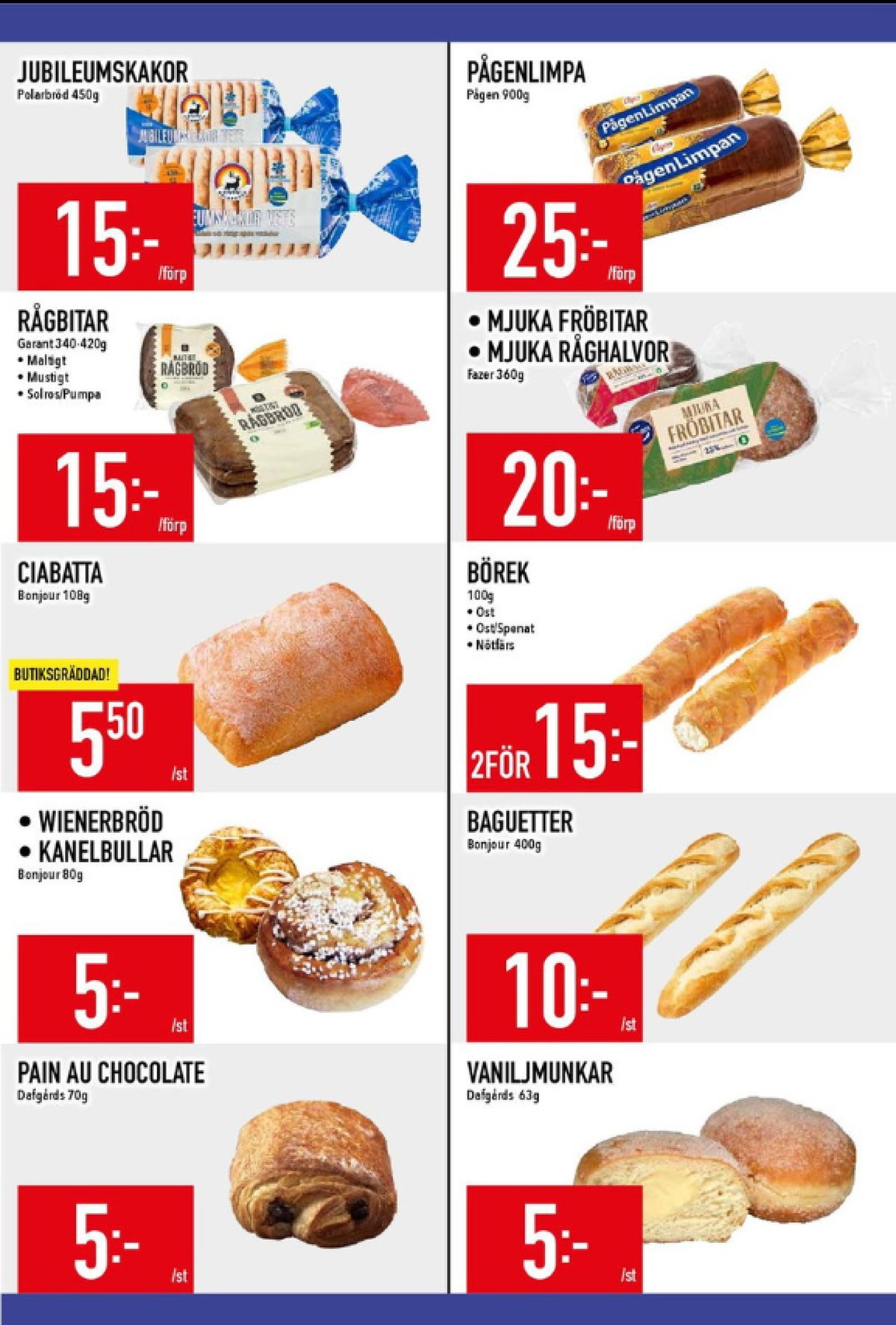 Se MatDax reklamblad för vecka 24 på Kampanjveckan.se. Se bra erbjudanden på många varor, t.ex. butiksbakat kaffebröd dafgårds eller andra varor. Läs reklambladet här! Sida 11