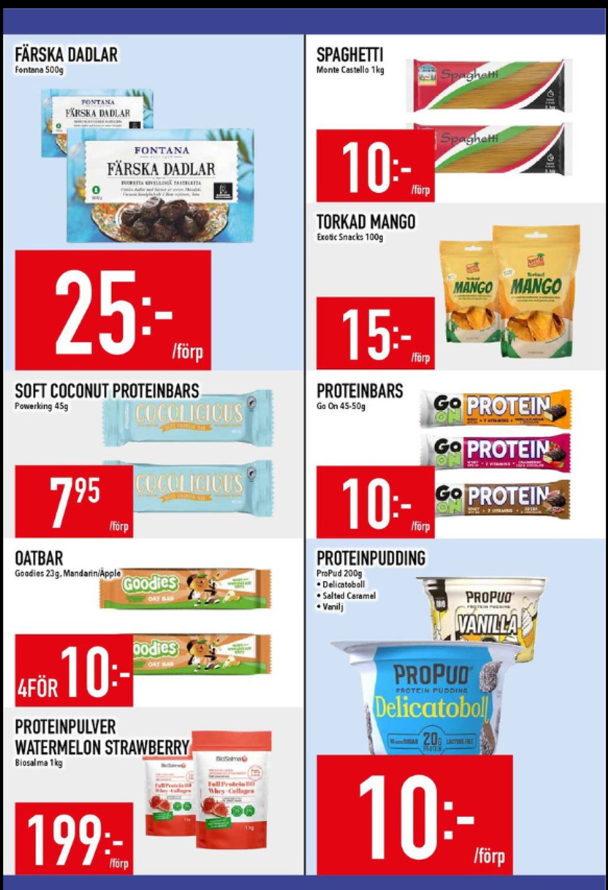 Se MatDax reklamblad för vecka 24 på Kampanjveckan.se. Se bra erbjudanden på många varor, t.ex. bars powerking eller andra varor. Läs reklambladet här! Sida 15
