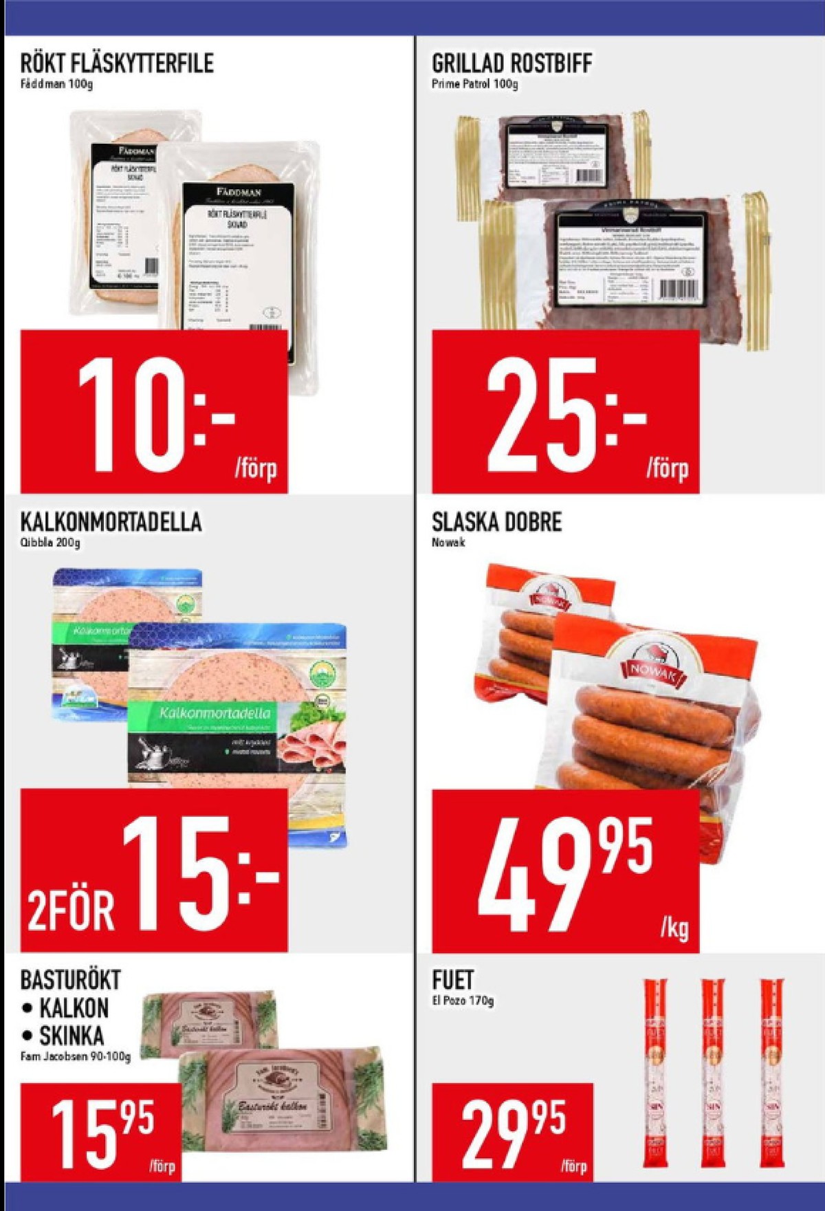 Se MatDax reklamblad för vecka 24 på Kampanjveckan.se. Se bra erbjudanden på många varor, t.ex. kalkon basturökt fam jacobsen eller kalkon enrisrökt fam jacobsen. Läs reklambladet här! Sida 9
