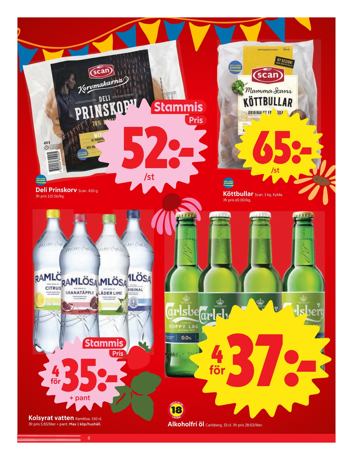 Se ICA Nära reklamblad för vecka 25 på Kampanjveckan.se. Se bra erbjudanden på många varor, t.ex. Öl hoppy lager eller citrus mineralvatten citrus. Läs reklambladet här! Sida 8
