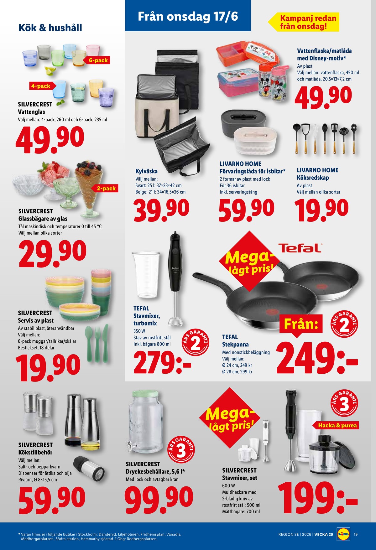 Se Lidl reklamblad för vecka 25 på Kampanjveckan.se. Se bra erbjudanden på många varor, t.ex. glas silvercrest eller glas silvercrest. Läs reklambladet här! Sida 22
