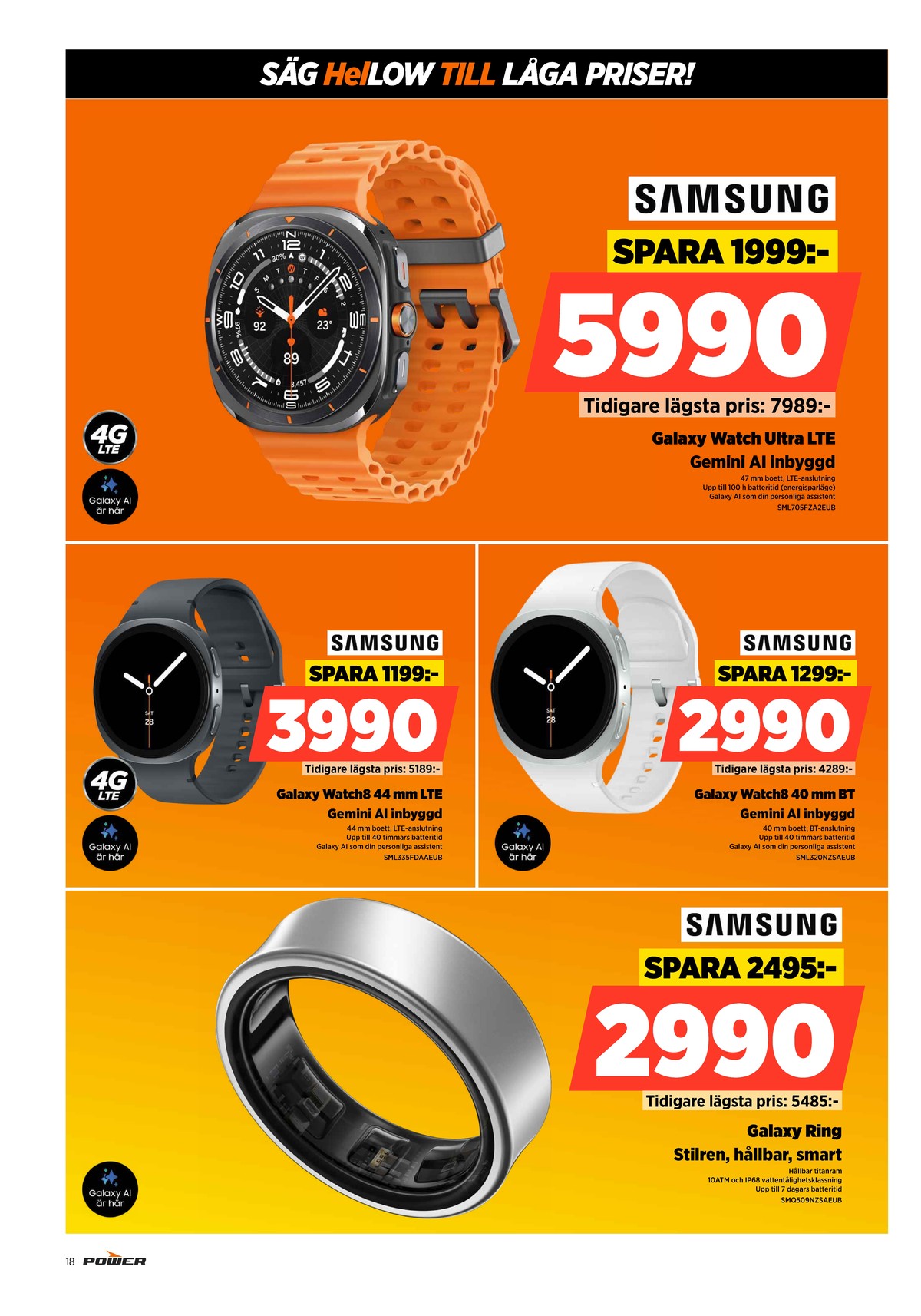 Se Power reklamblad för vecka 25 på Kampanjveckan.se. Se bra erbjudanden på många varor. Läs reklambladet här! Sida 18