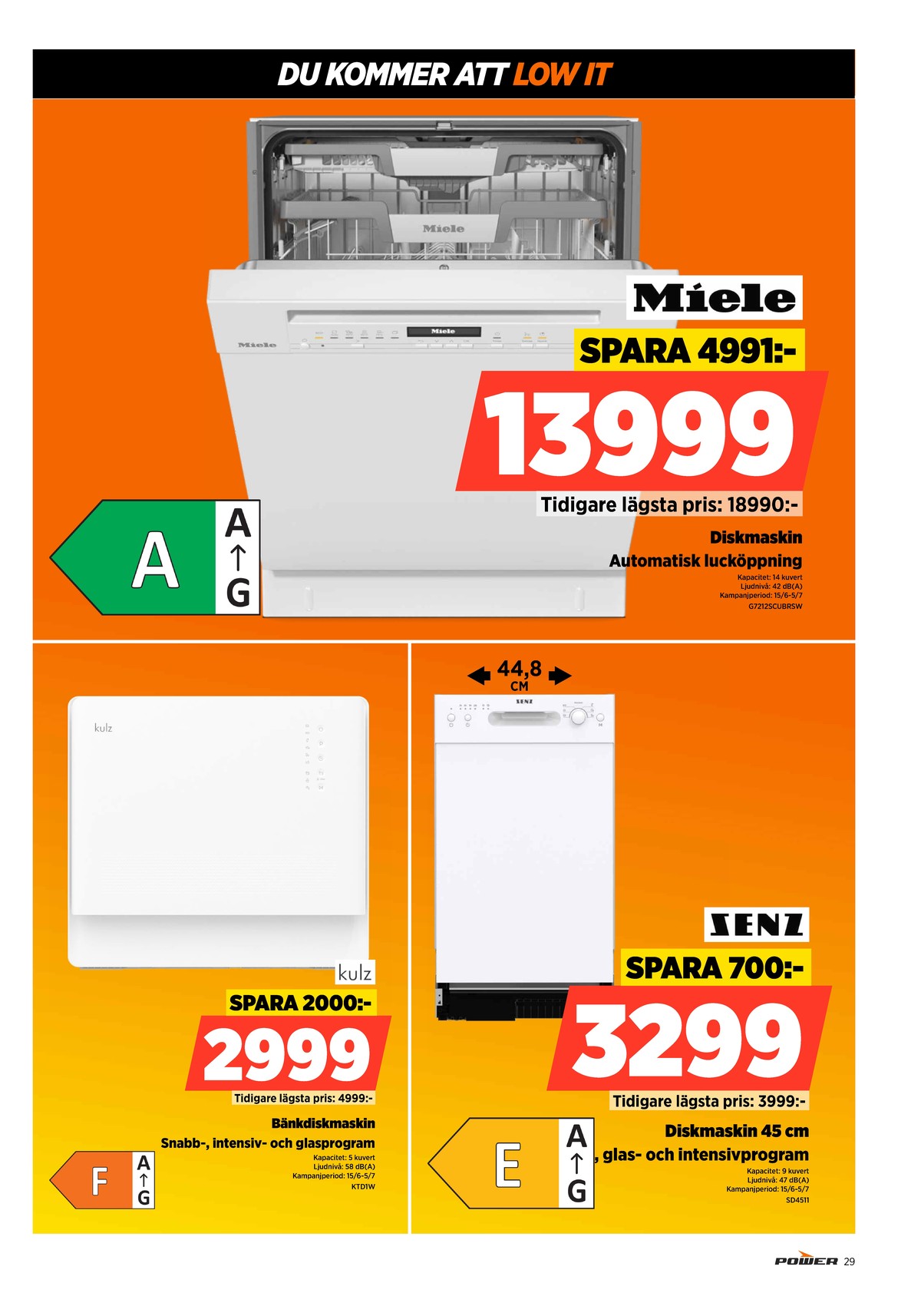 Se Power reklamblad för vecka 25 på Kampanjveckan.se. Se bra erbjudanden på många varor. Läs reklambladet här! Sida 29
