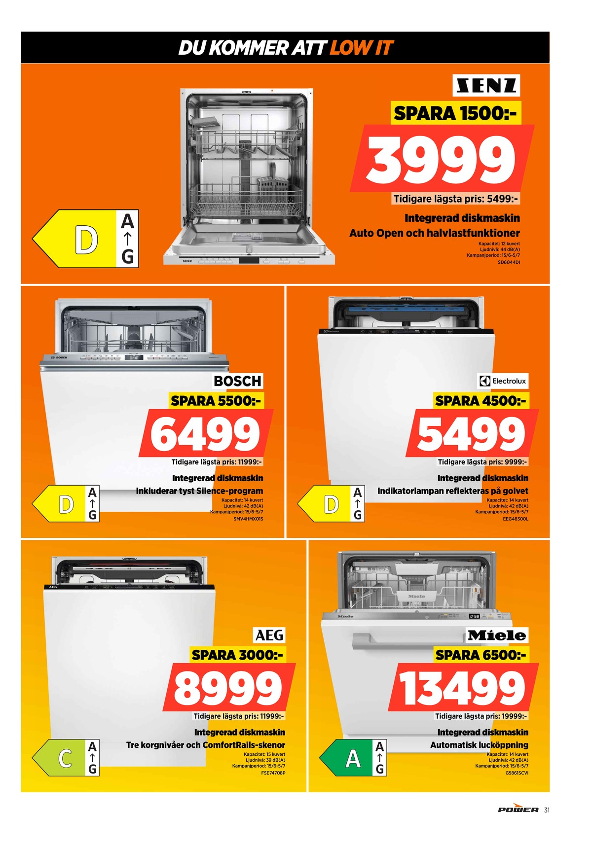Se Power reklamblad för vecka 25 på Kampanjveckan.se. Se bra erbjudanden på många varor. Läs reklambladet här! Sida 31
