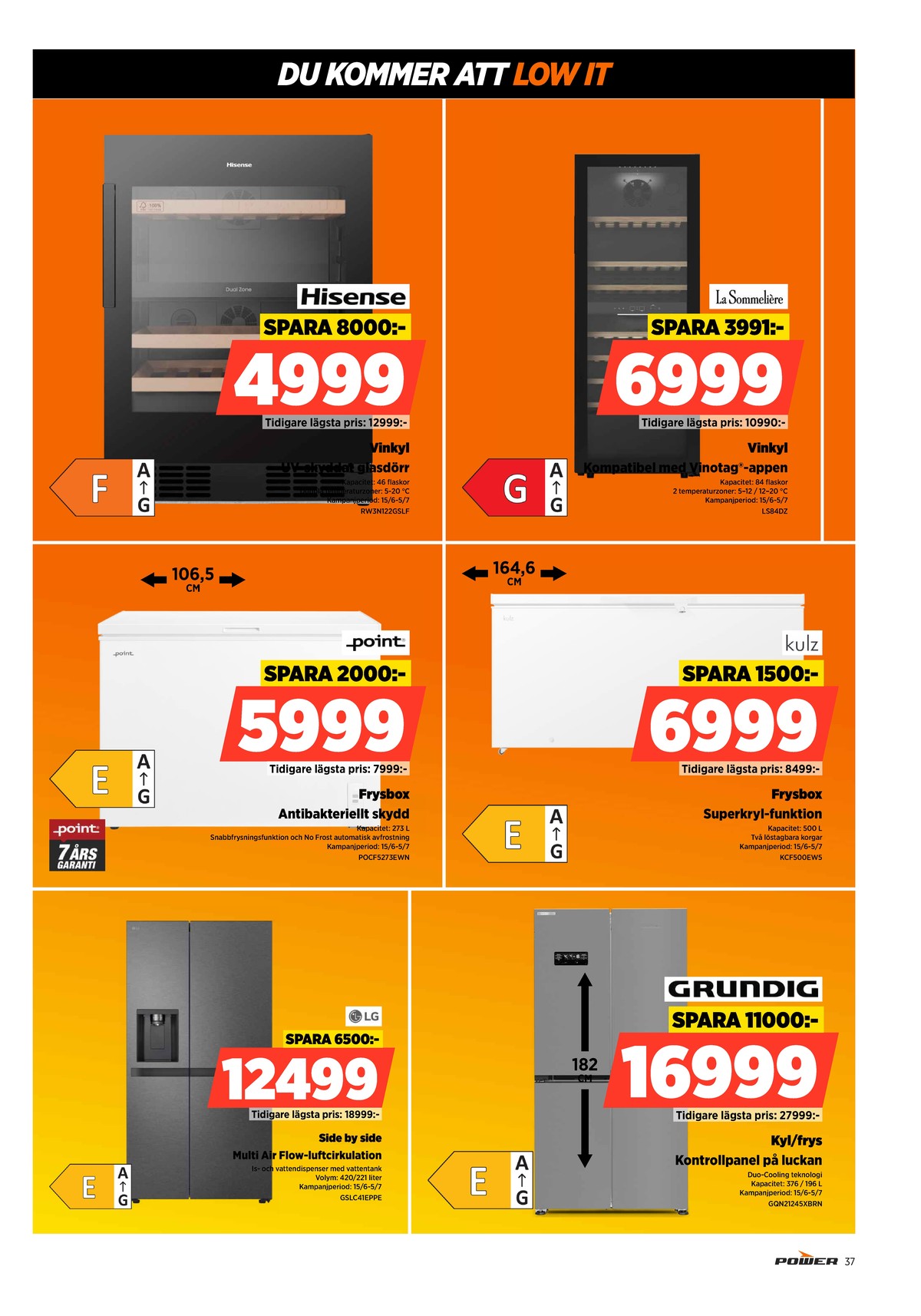 Se Power reklamblad för vecka 25 på Kampanjveckan.se. Se bra erbjudanden på många varor. Läs reklambladet här! Sida 37