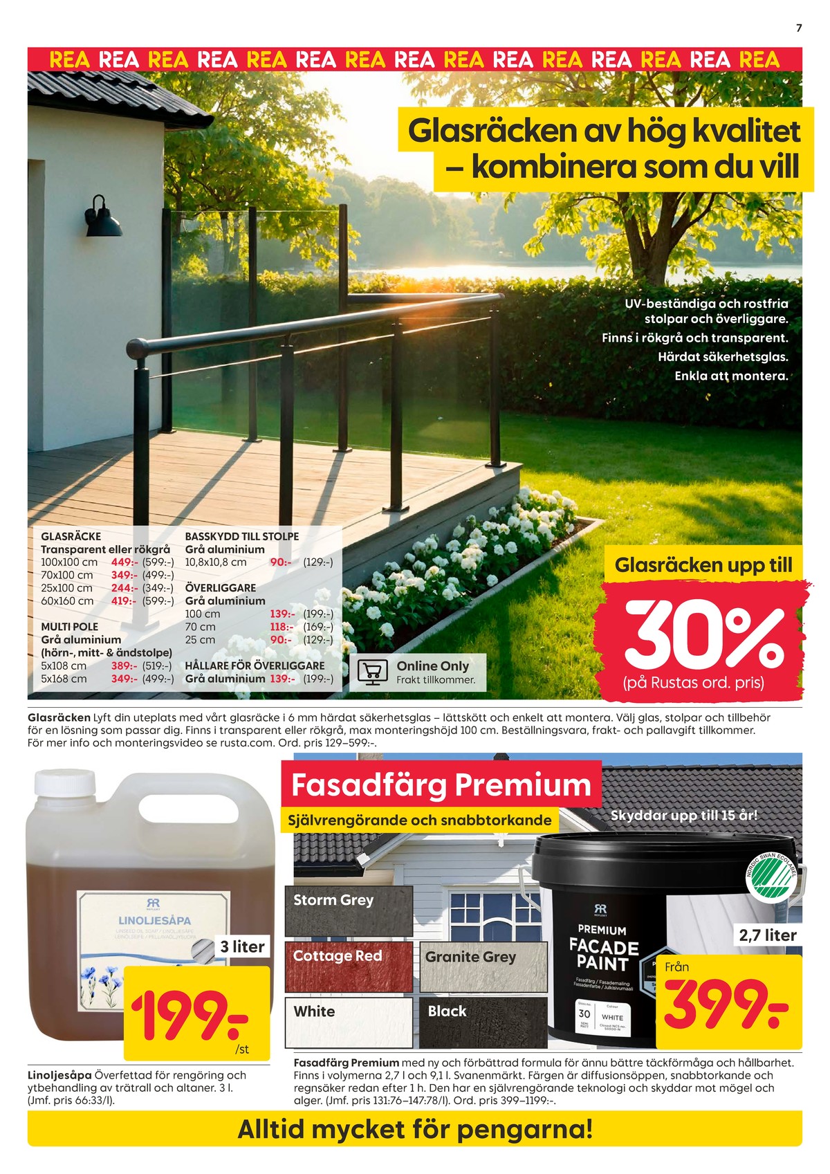 Se Rusta reklamblad för vecka 25 på Kampanjveckan.se. Se bra erbjudanden på många varor, t.ex. beslag okänd eller Överliggare okänd. Läs reklambladet här! Sida 7

