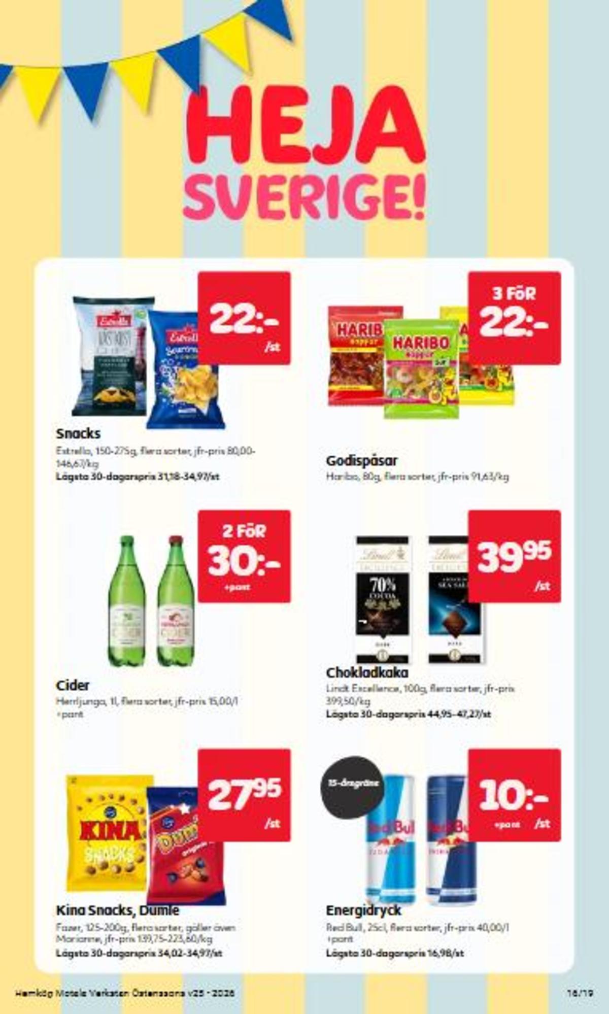Se Östenssons reklamblad för vecka 25 på Kampanjveckan.se. Se bra erbjudanden på många varor. Läs reklambladet här! Sida 16