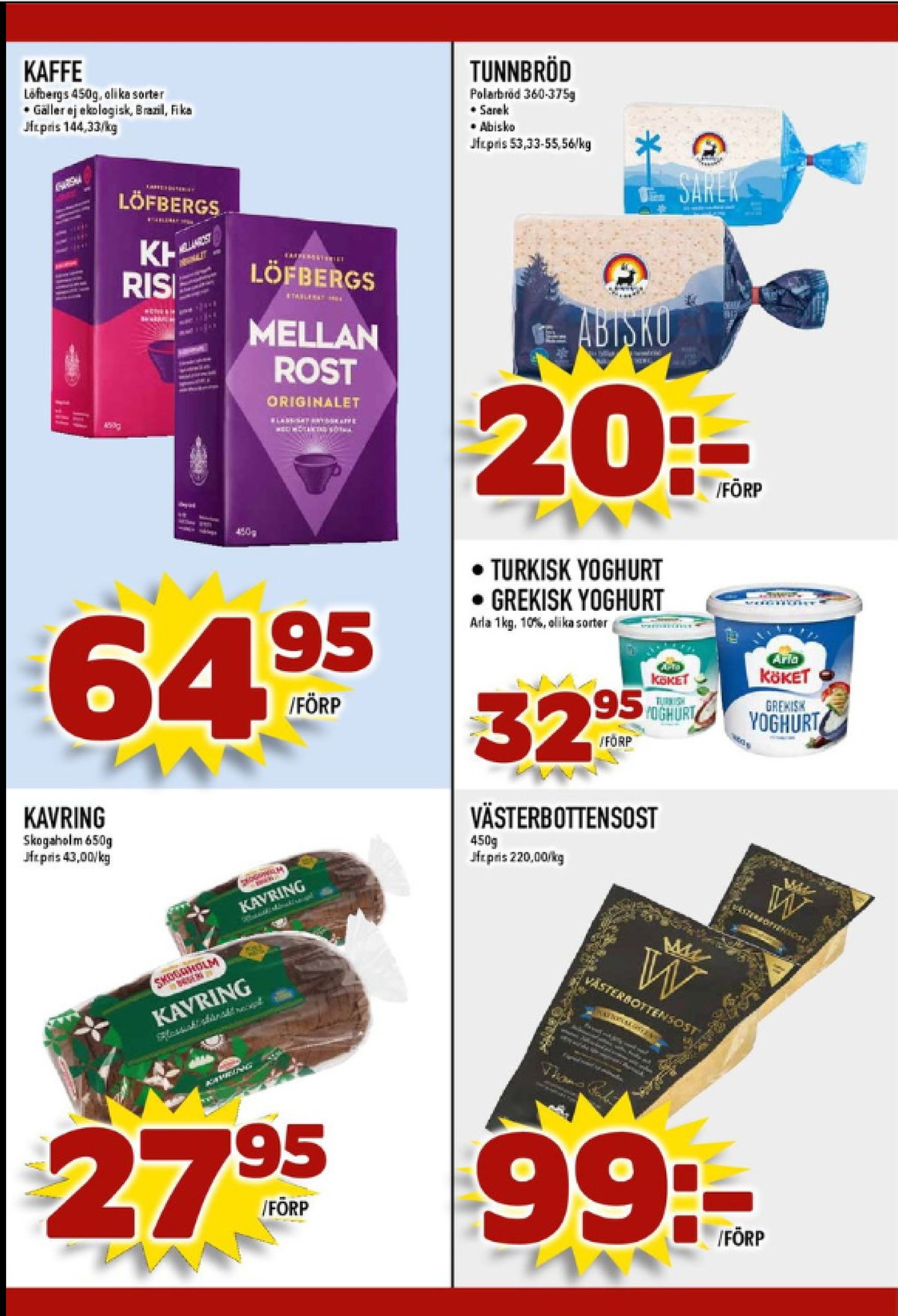 Se MatDax reklamblad för vecka 25 på Kampanjveckan.se. Se bra erbjudanden på många varor, t.ex. kavring kavring eller kaffe malet kharisma. Läs reklambladet här! Sida 22
