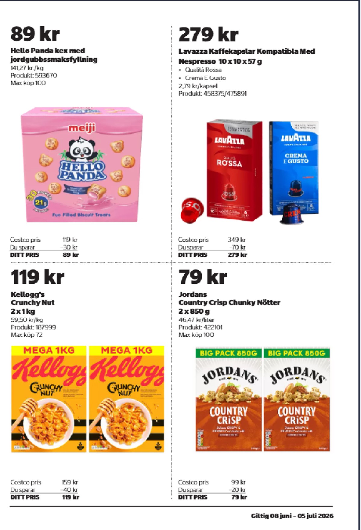 Se Costco reklamblad för vecka 26 på Kampanjveckan.se. Se bra erbjudanden på många varor. Läs reklambladet här! Sida 11