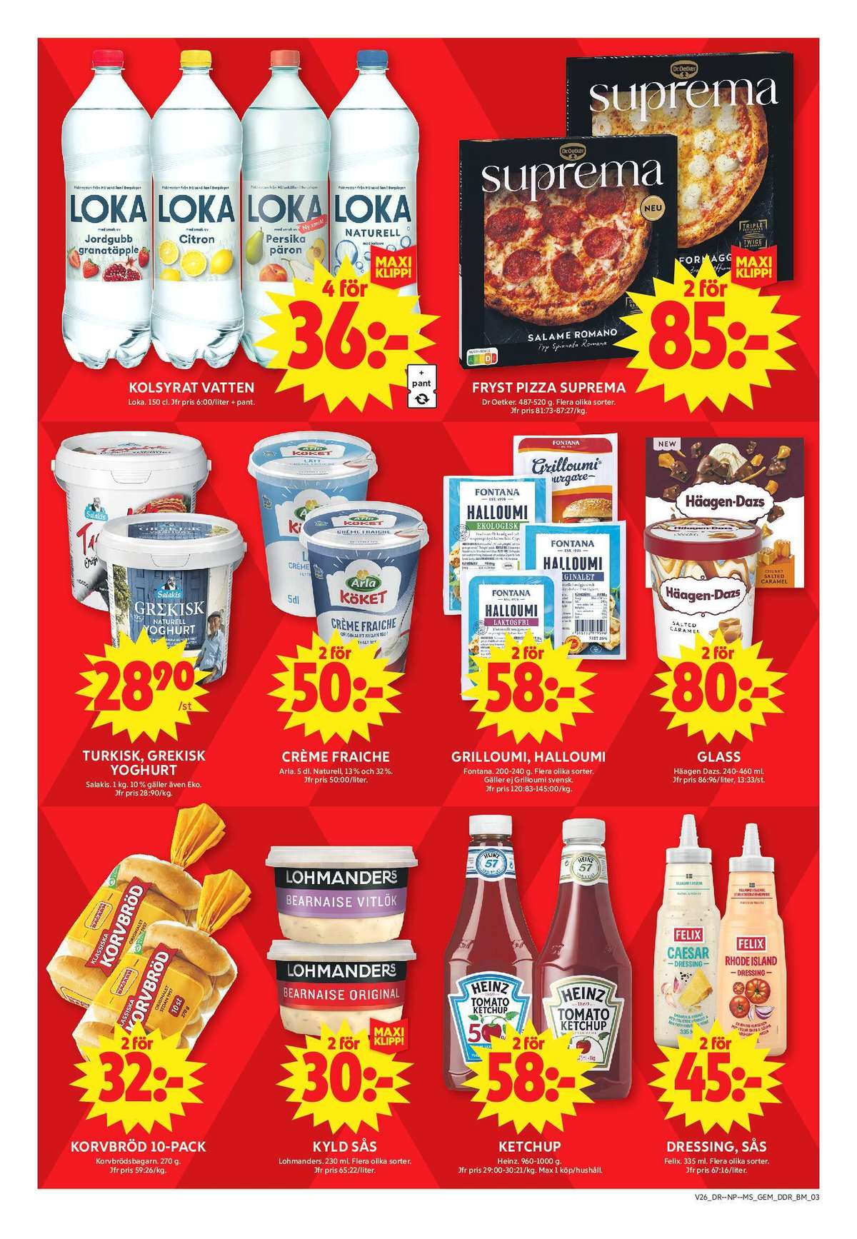 Se ICA Maxi reklamblad för vecka 26 på Kampanjveckan.se. Se bra erbjudanden på många varor, t.ex. citron mineralvatten citron eller crème fraiche arla köket. Läs reklambladet här! Sida 8
