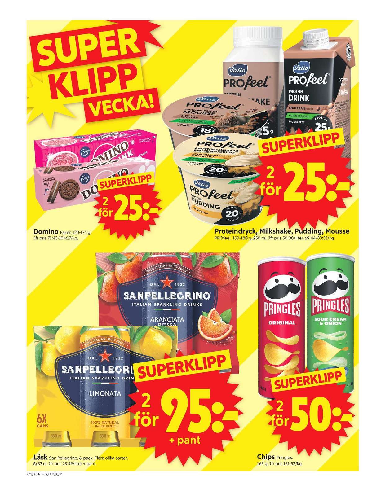 Se ICA Supermarket reklamblad för vecka 26 på Kampanjveckan.se. Se bra erbjudanden på många varor, t.ex. kex domino eller milk shake profeel. Läs reklambladet här! Sida 2
