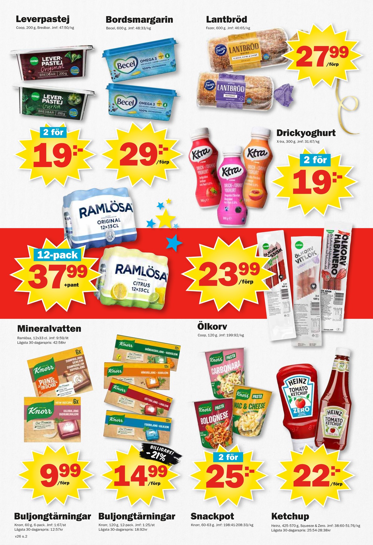 Se Pekås reklamblad för vecka 26 på Kampanjveckan.se. Se bra erbjudanden på många varor, t.ex. leverpastej coop eller leverpastej gurka coop. Läs reklambladet här! Sida 2
