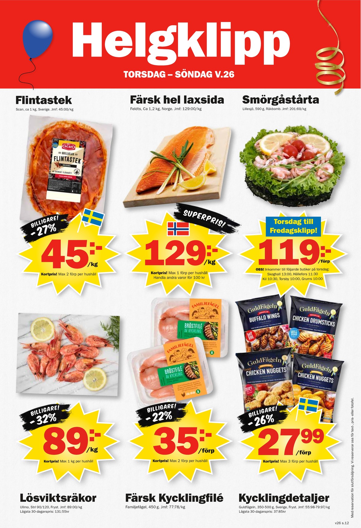 Se Pekås reklamblad för vecka 26 på Kampanjveckan.se. Se bra erbjudanden på många varor, t.ex. flintastek scan eller andra varor. Läs reklambladet här! Sida 12