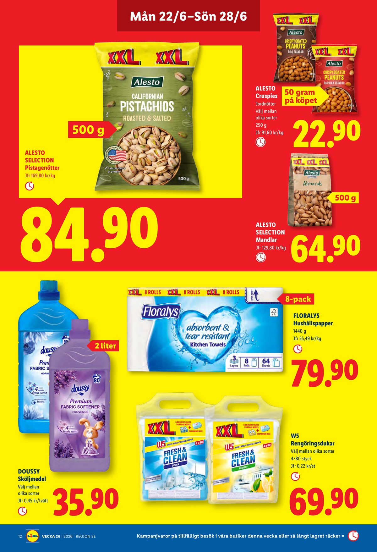 Se Lidl reklamblad för vecka 26 på Kampanjveckan.se. Se bra erbjudanden på många varor. Läs reklambladet här! Sida 13
