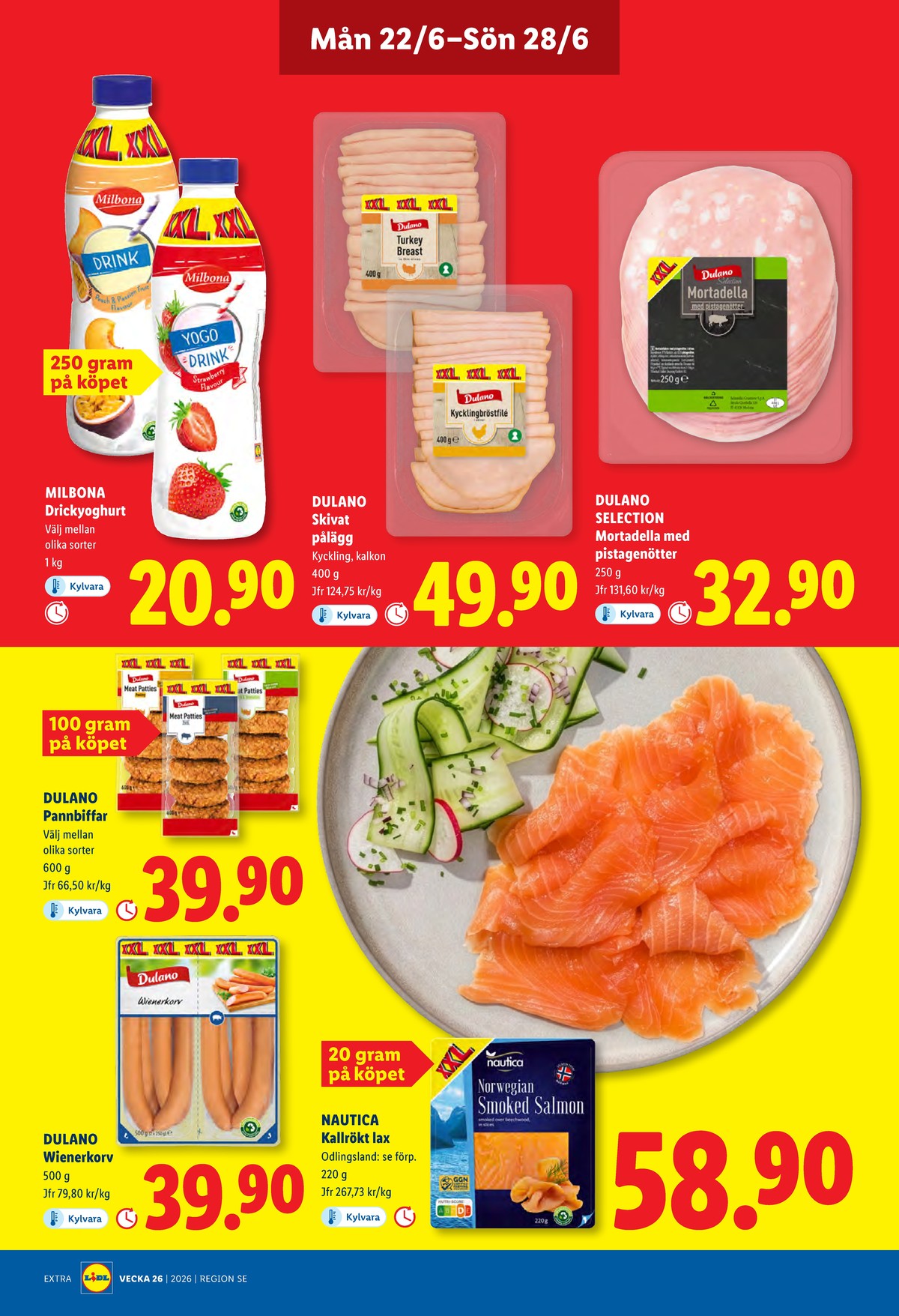 Se Lidl reklamblad för vecka 26 på Kampanjveckan.se. Se bra erbjudanden på många varor. Läs reklambladet här! Sida 15