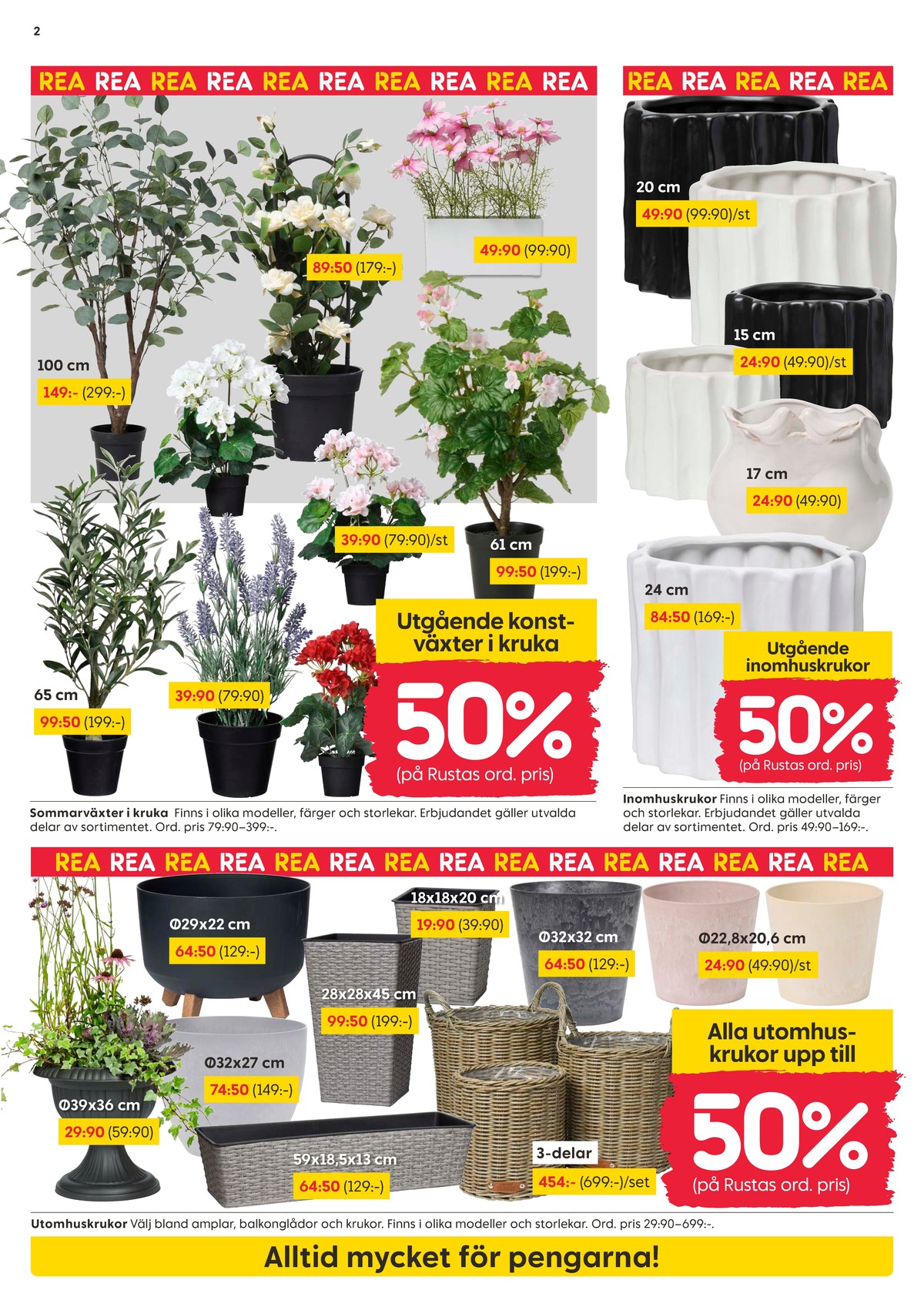 Se Rusta reklamblad för vecka 26 på Kampanjveckan.se. Se bra erbjudanden på många varor, t.ex. krukor okänd eller andra varor. Läs reklambladet här! Sida 2
