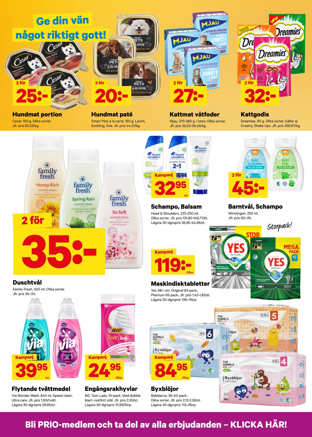 Se City Gross reklamblad för vecka 26 på Kampanjveckan.se. Se bra erbjudanden på många varor, t.ex. tvättmedel flytande via eller rakhyvel twin lady. Läs reklambladet här! Sida 11
