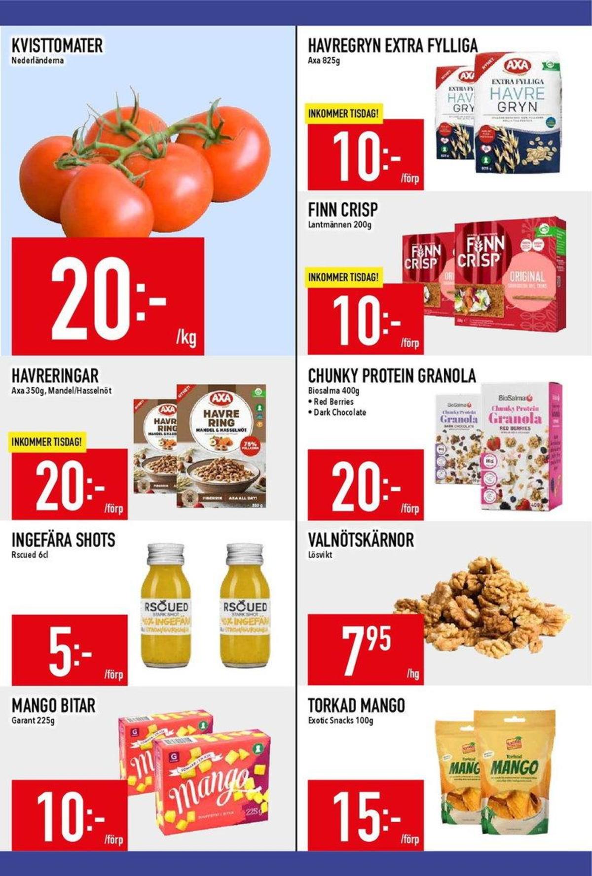 Se MatDax reklamblad för vecka 26 på Kampanjveckan.se. Se bra erbjudanden på många varor, t.ex. tomater okänd eller andra varor. Läs reklambladet här! Sida 13
