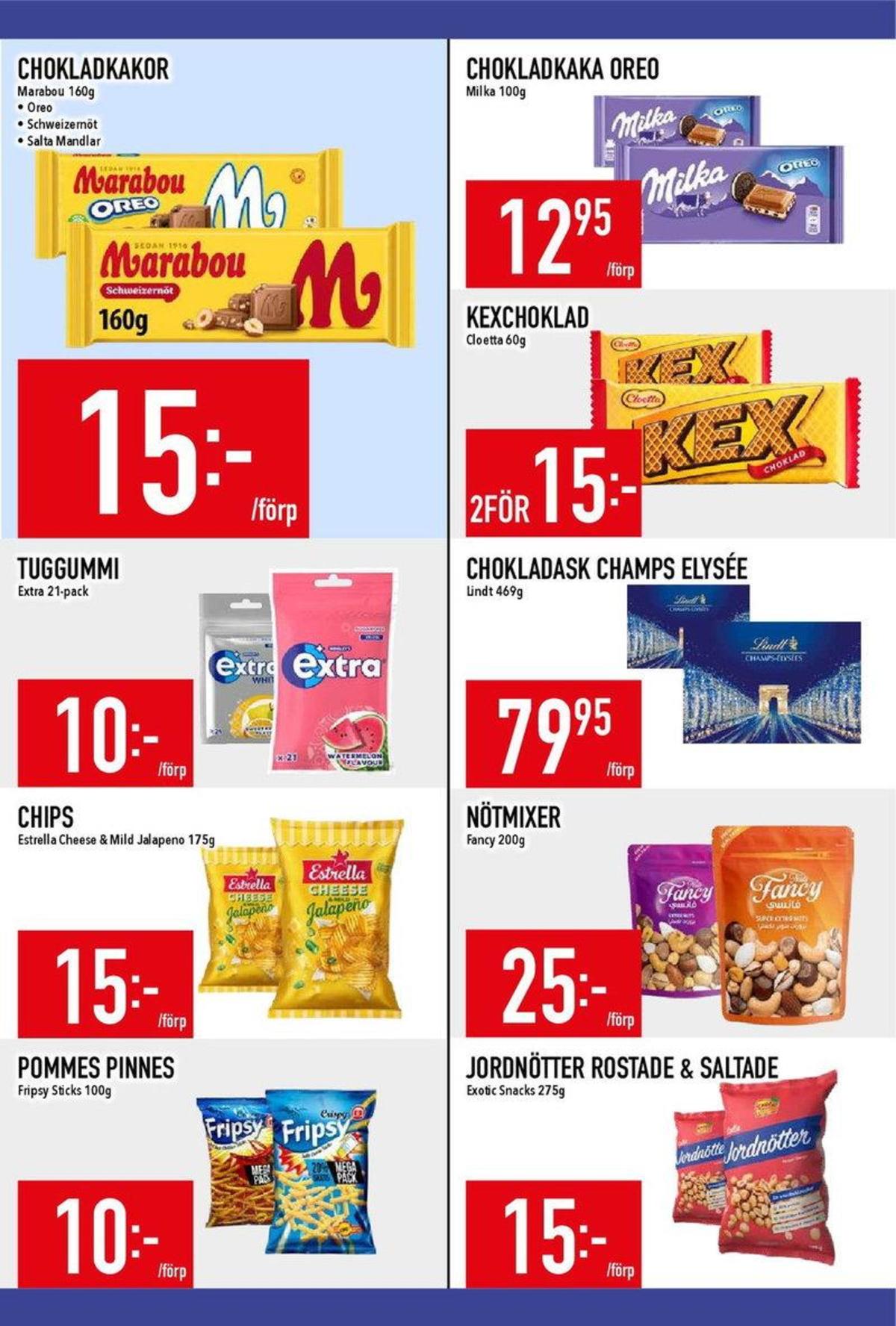 Se MatDax reklamblad för vecka 26 på Kampanjveckan.se. Se bra erbjudanden på många varor, t.ex. snacks red hot chili sticks fripsy crispy eller pommes sticks fripsy crispy. Läs reklambladet här! Sida 16
