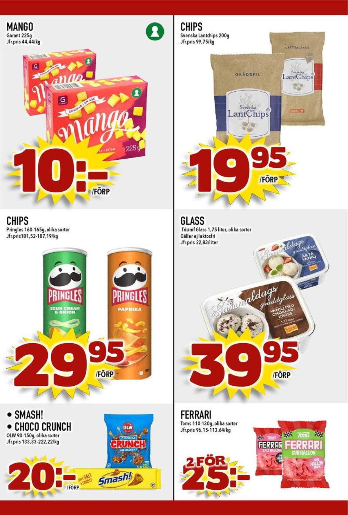 Se MatDax reklamblad för vecka 26 på Kampanjveckan.se. Se bra erbjudanden på många varor, t.ex. snacks choco crunch eller snacks smash. Läs reklambladet här! Sida 21
