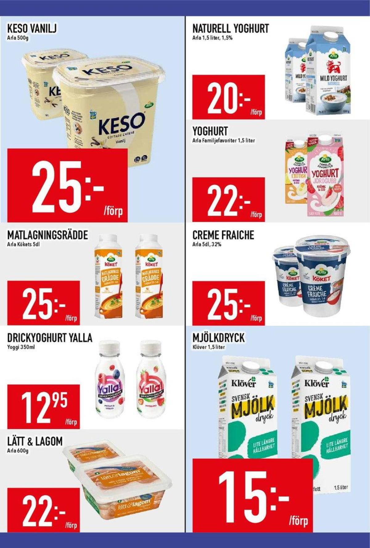 Se MatDax reklamblad för vecka 26 på Kampanjveckan.se. Se bra erbjudanden på många varor, t.ex. lättmargarin lätt & lagom eller andra varor. Läs reklambladet här! Sida 8