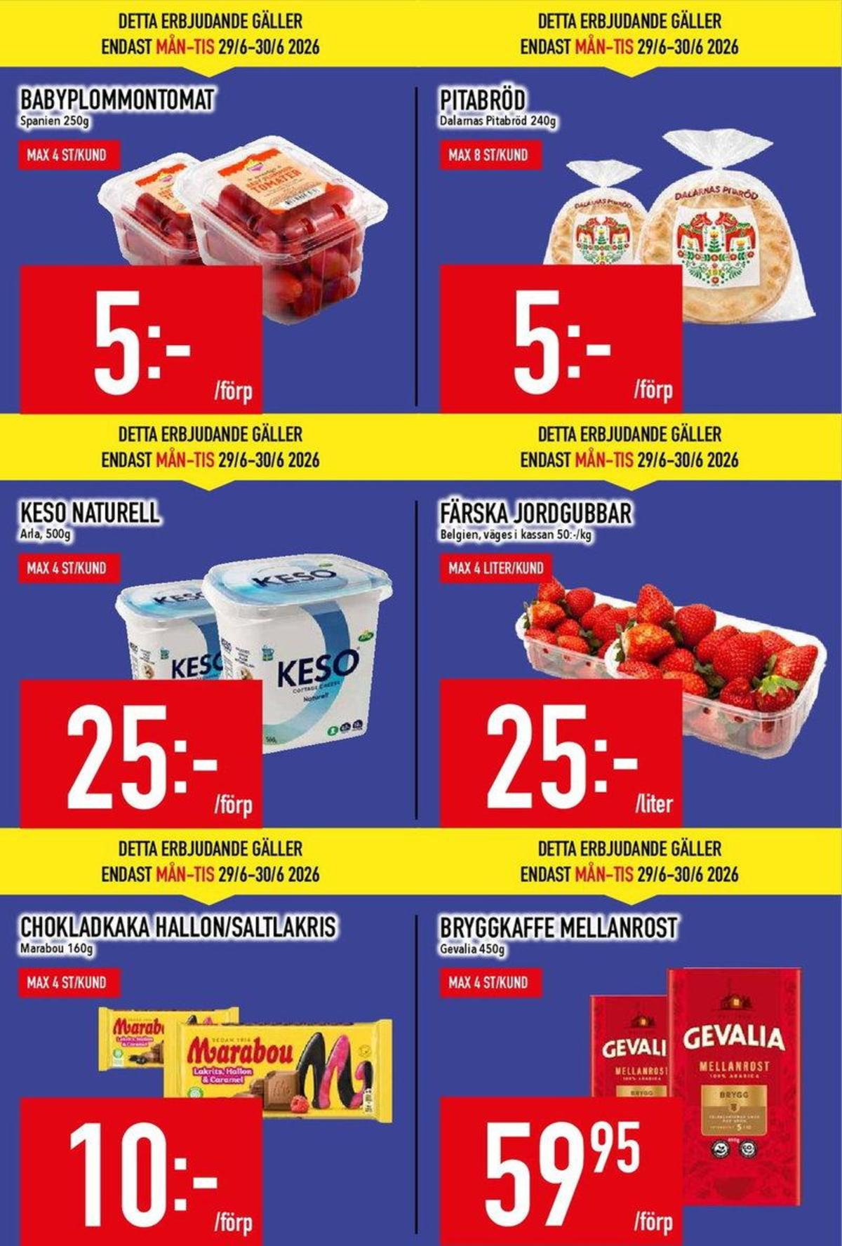 Se MatDax reklamblad för vecka 27 på Kampanjveckan.se. Se bra erbjudanden på många varor. Läs reklambladet här! Sida 2