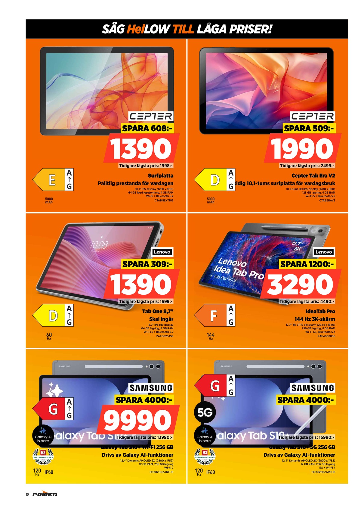 Se Power reklamblad för vecka 28 på Kampanjveckan.se. Se bra erbjudanden på många varor. Läs reklambladet här! Sida 18