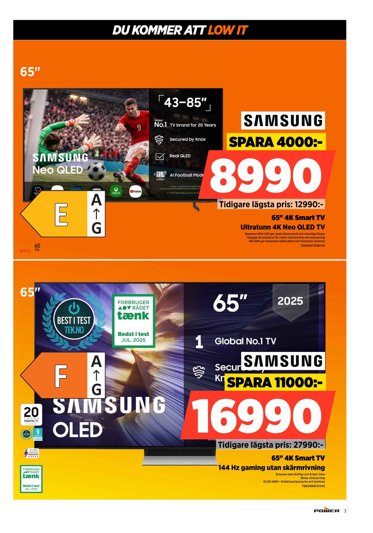 Se Power reklamblad för vecka 28 på Kampanjveckan.se. Se bra erbjudanden på många varor. Läs reklambladet här! Sida 3