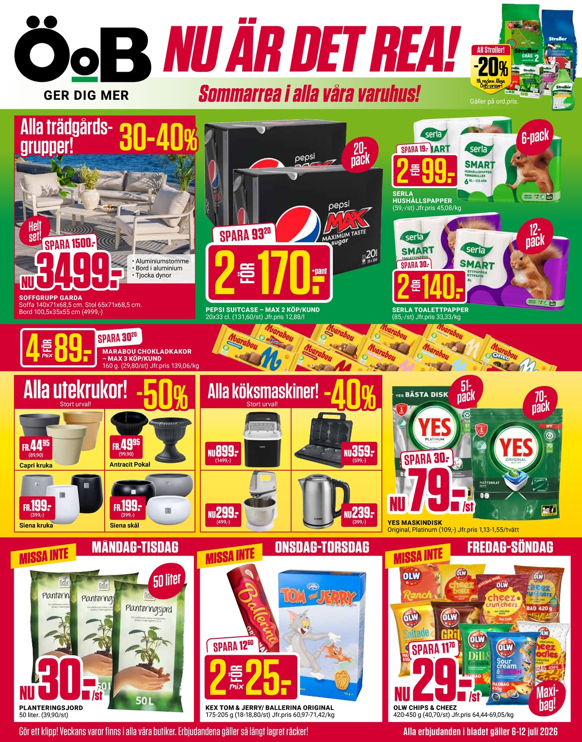 Se ÖoB reklamblad för vecka 28 på Kampanjveckan.se. Se bra erbjudanden på många varor. Läs reklambladet här! Sida 1