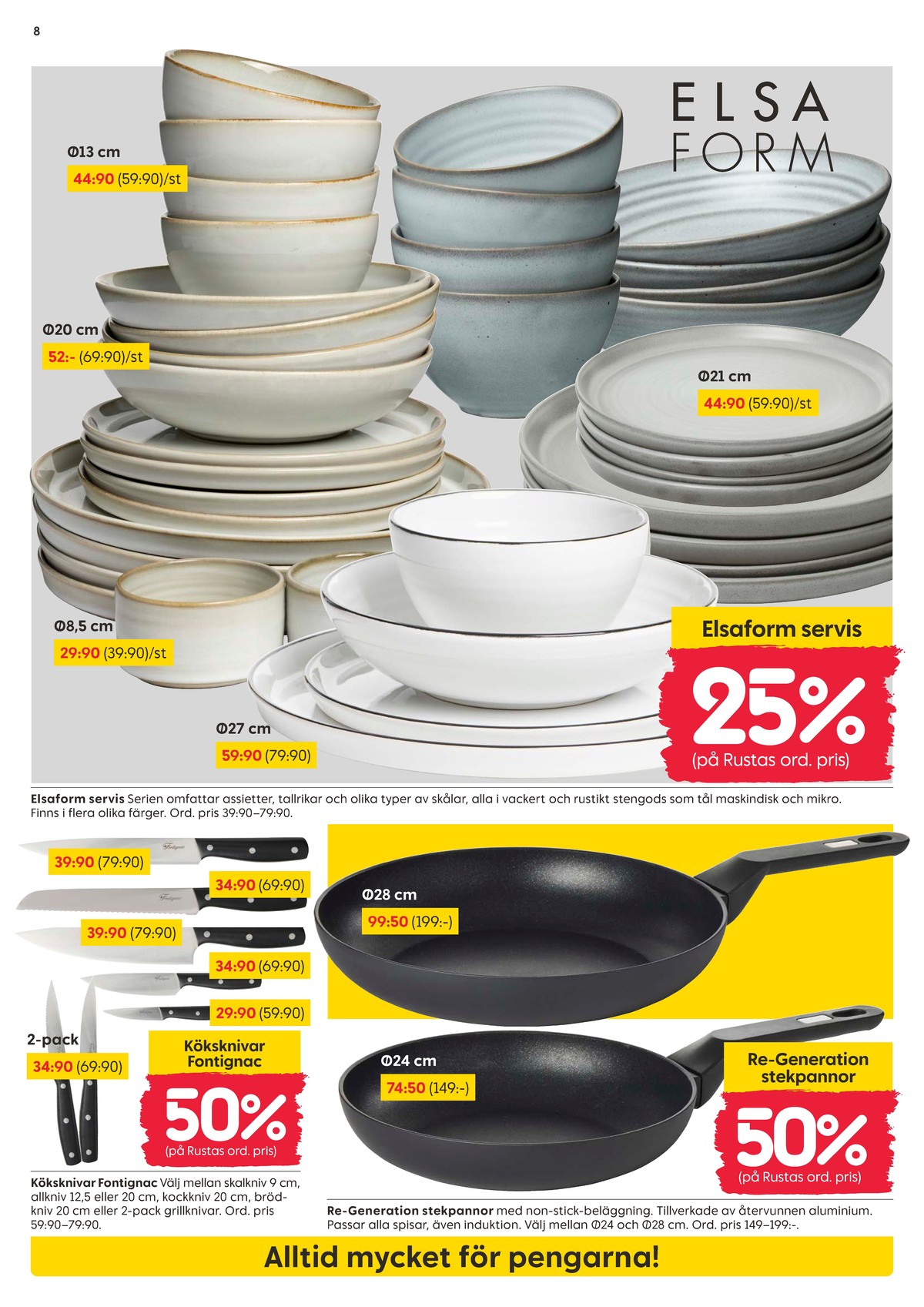 Se Rusta reklamblad för vecka 28 på Kampanjveckan.se. Se bra erbjudanden på många varor. Läs reklambladet här! Sida 8
