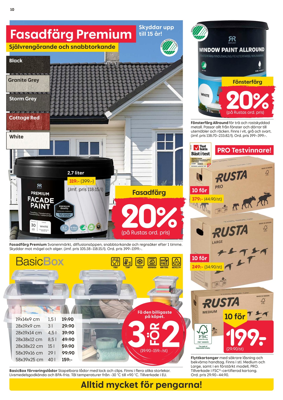 Se Rusta reklamblad för vecka 28 på Kampanjveckan.se. Se bra erbjudanden på många varor. Läs reklambladet här! Sida 10