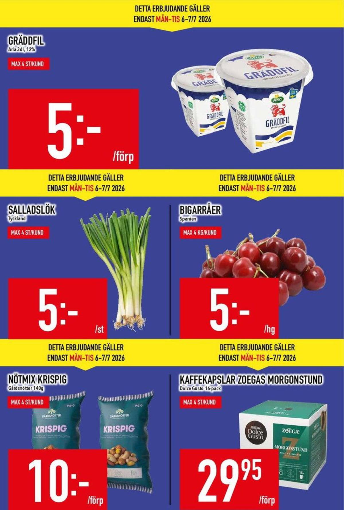 Se MatDax reklamblad för vecka 28 på Kampanjveckan.se. Se bra erbjudanden på många varor. Läs reklambladet här! Sida 2