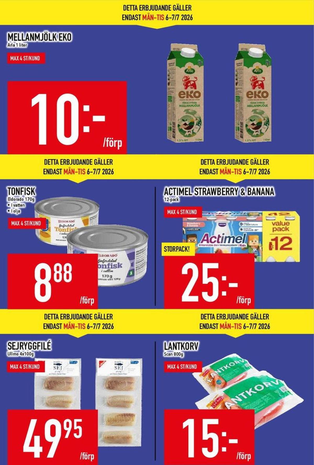 Se MatDax reklamblad för vecka 28 på Kampanjveckan.se. Se bra erbjudanden på många varor. Läs reklambladet här! Sida 3