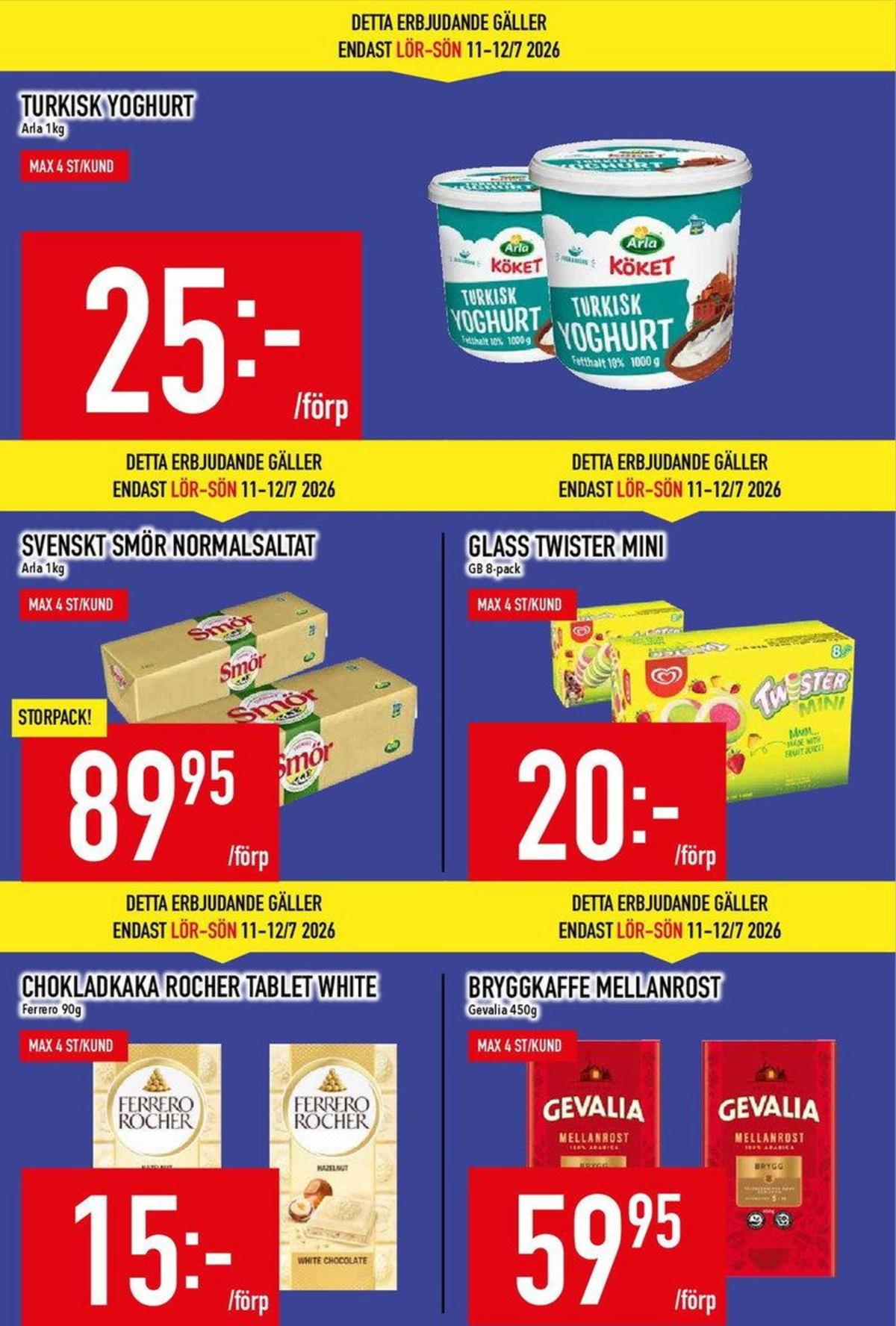 Se MatDax reklamblad för vecka 28 på Kampanjveckan.se. Se bra erbjudanden på många varor. Läs reklambladet här! Sida 7