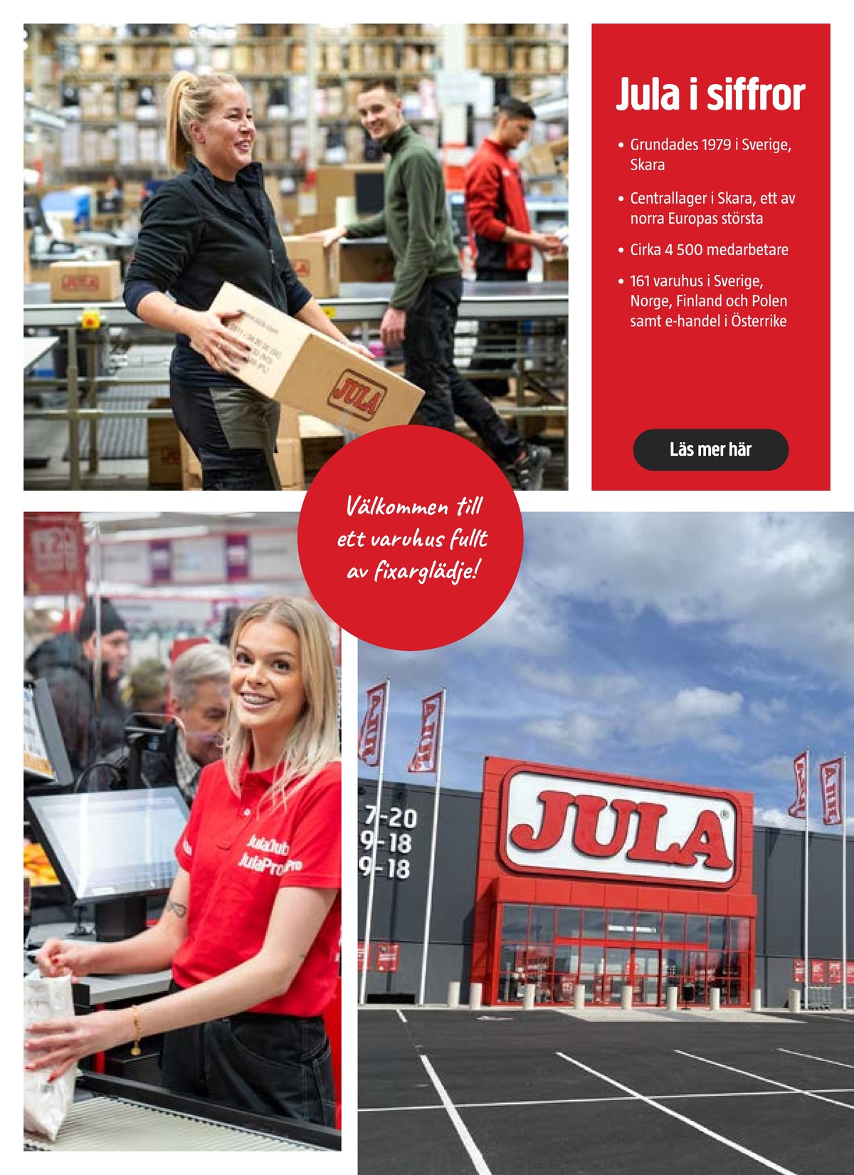 Se Jula reklamblad för vecka 29 på Kampanjveckan.se. Se bra erbjudanden på många varor. Läs reklambladet här! Sida 5
