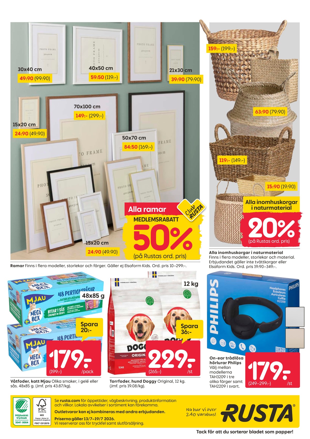 Se Rusta reklamblad för vecka 29 på Kampanjveckan.se. Se bra erbjudanden på många varor. Läs reklambladet här! Sida 12
