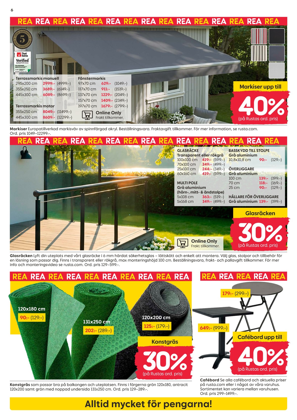 Se Rusta reklamblad för vecka 29 på Kampanjveckan.se. Se bra erbjudanden på många varor. Läs reklambladet här! Sida 6