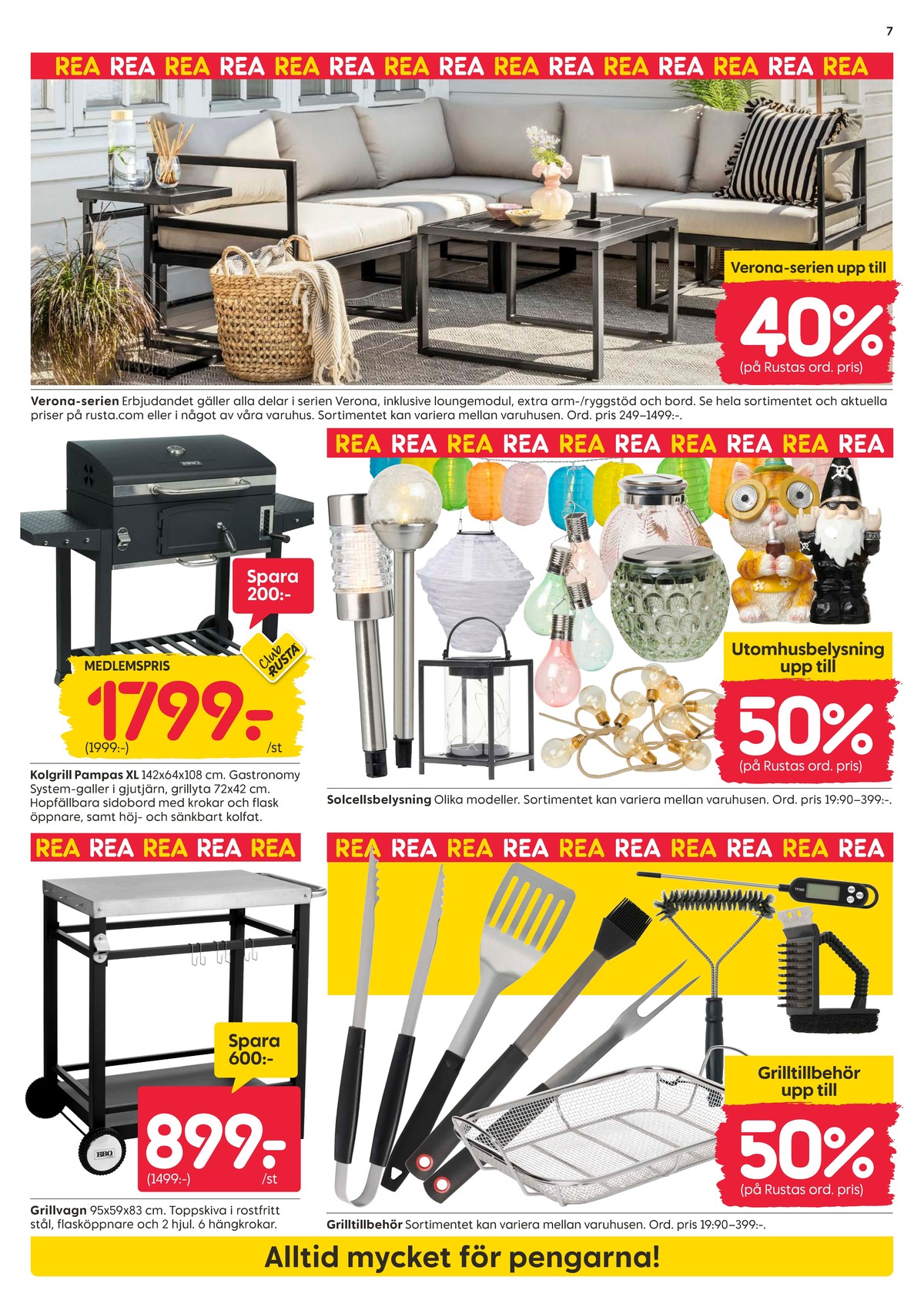 Se Rusta reklamblad för vecka 29 på Kampanjveckan.se. Se bra erbjudanden på många varor. Läs reklambladet här! Sida 7