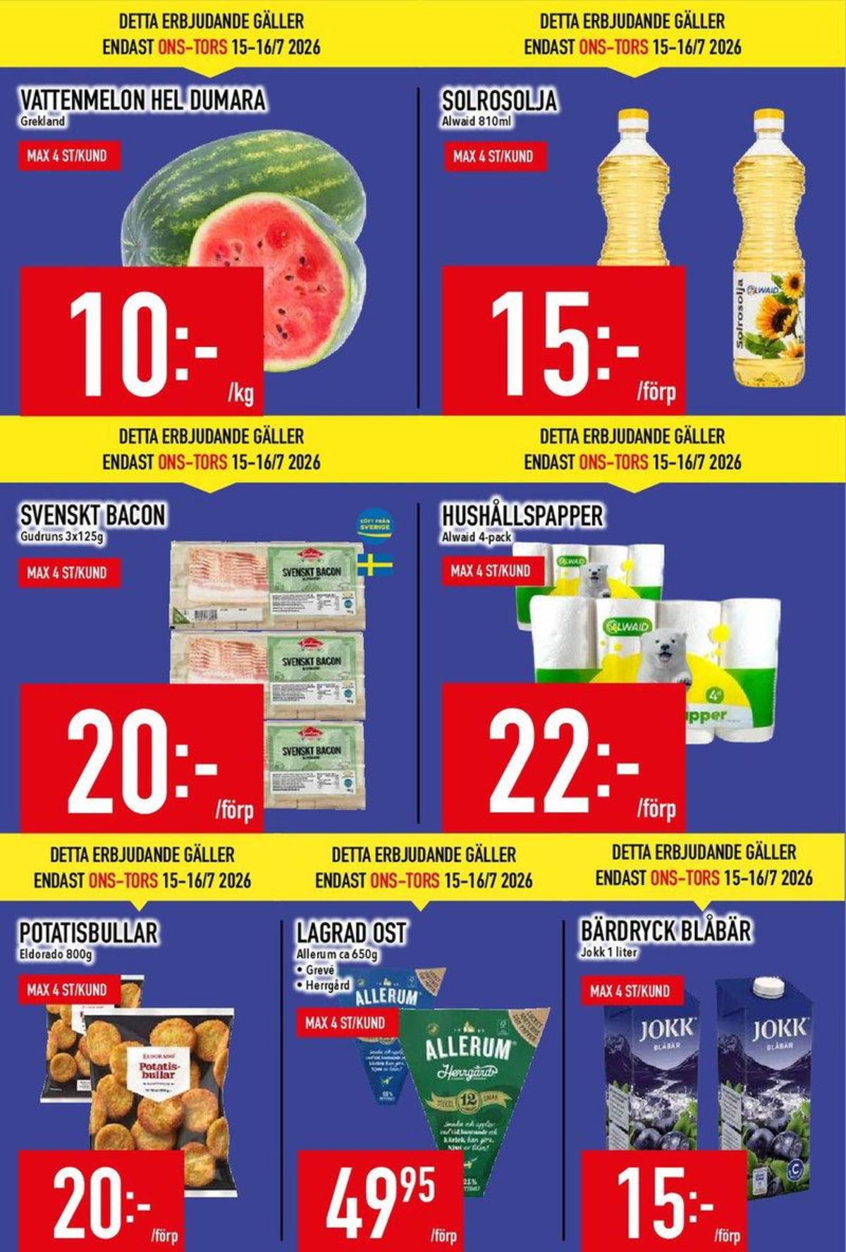 Se MatDax reklamblad för vecka 29 på Kampanjveckan.se. Se bra erbjudanden på många varor. Läs reklambladet här! Sida 3