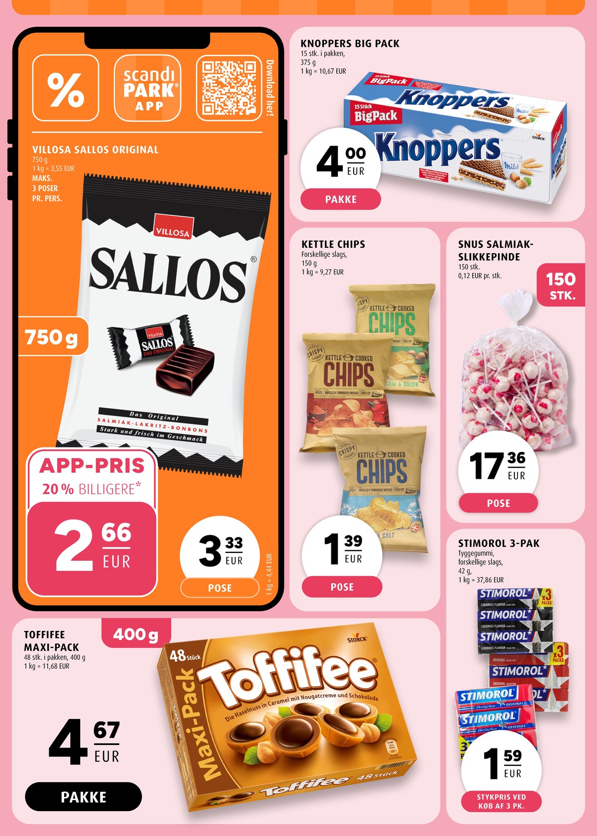 Se Scandinavian Park reklamblad för vecka 3 på Kampanjveckan.se. Se bra erbjudanden på många varor, t.ex. godisklubbor okänd eller tuggummi liquorice stimorol. Läs reklambladet här! Sida 3
