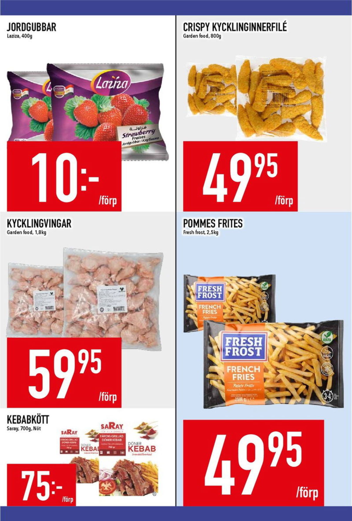 Se MatDax reklamblad för vecka 3 på Kampanjveckan.se. Se bra erbjudanden på många varor, t.ex. kycklingvingar garden food eller andra varor. Läs reklambladet här! Sida 7