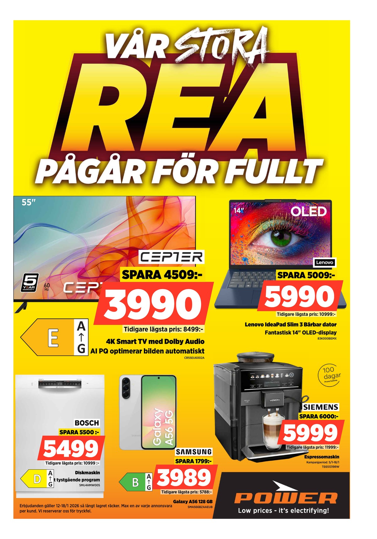 Se Power reklamblad för vecka 3 på Kampanjveckan.se. Se bra erbjudanden på många varor. Läs reklambladet här! Sida 1