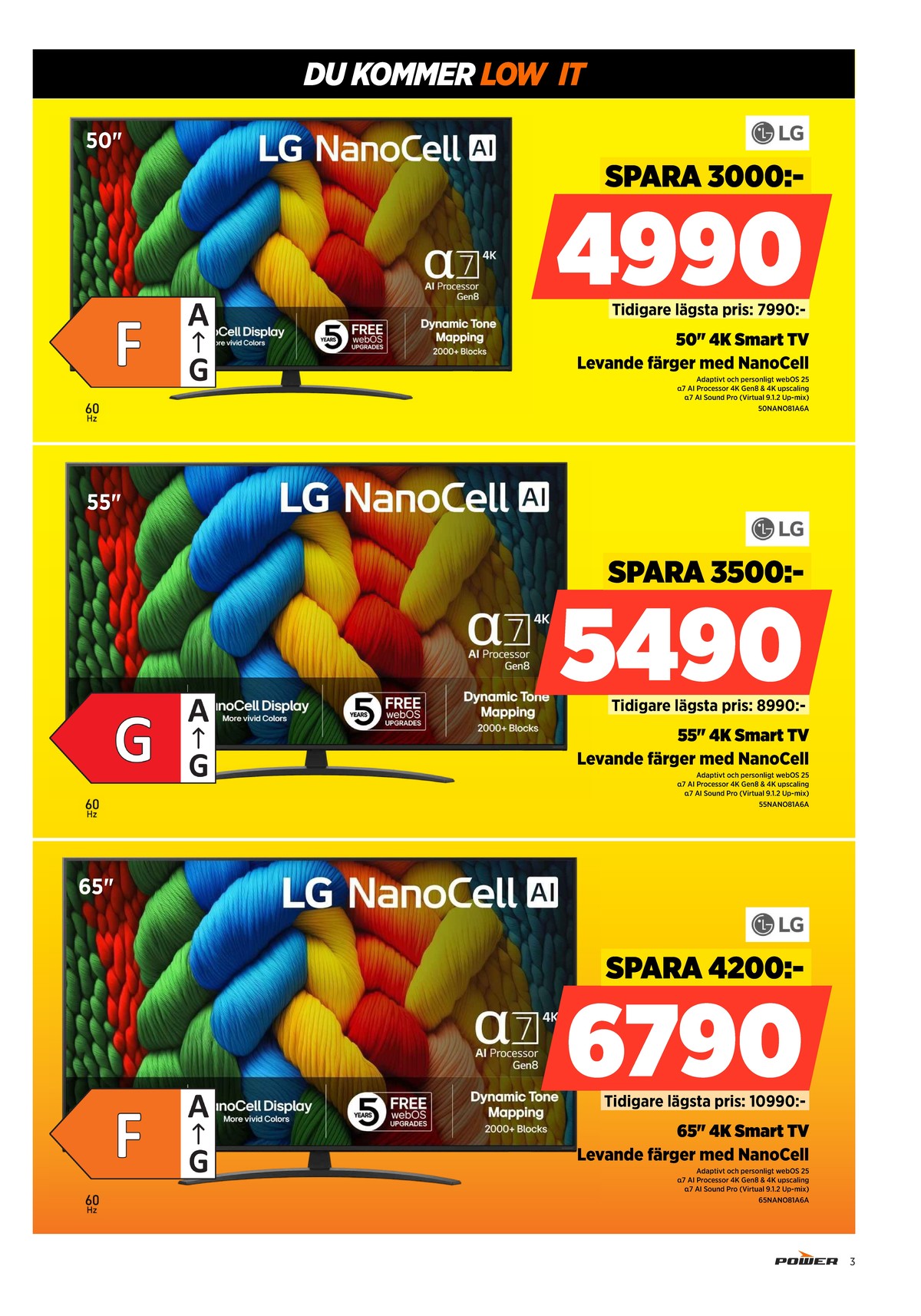 Se Power reklamblad för vecka 3 på Kampanjveckan.se. Se bra erbjudanden på många varor. Läs reklambladet här! Sida 3