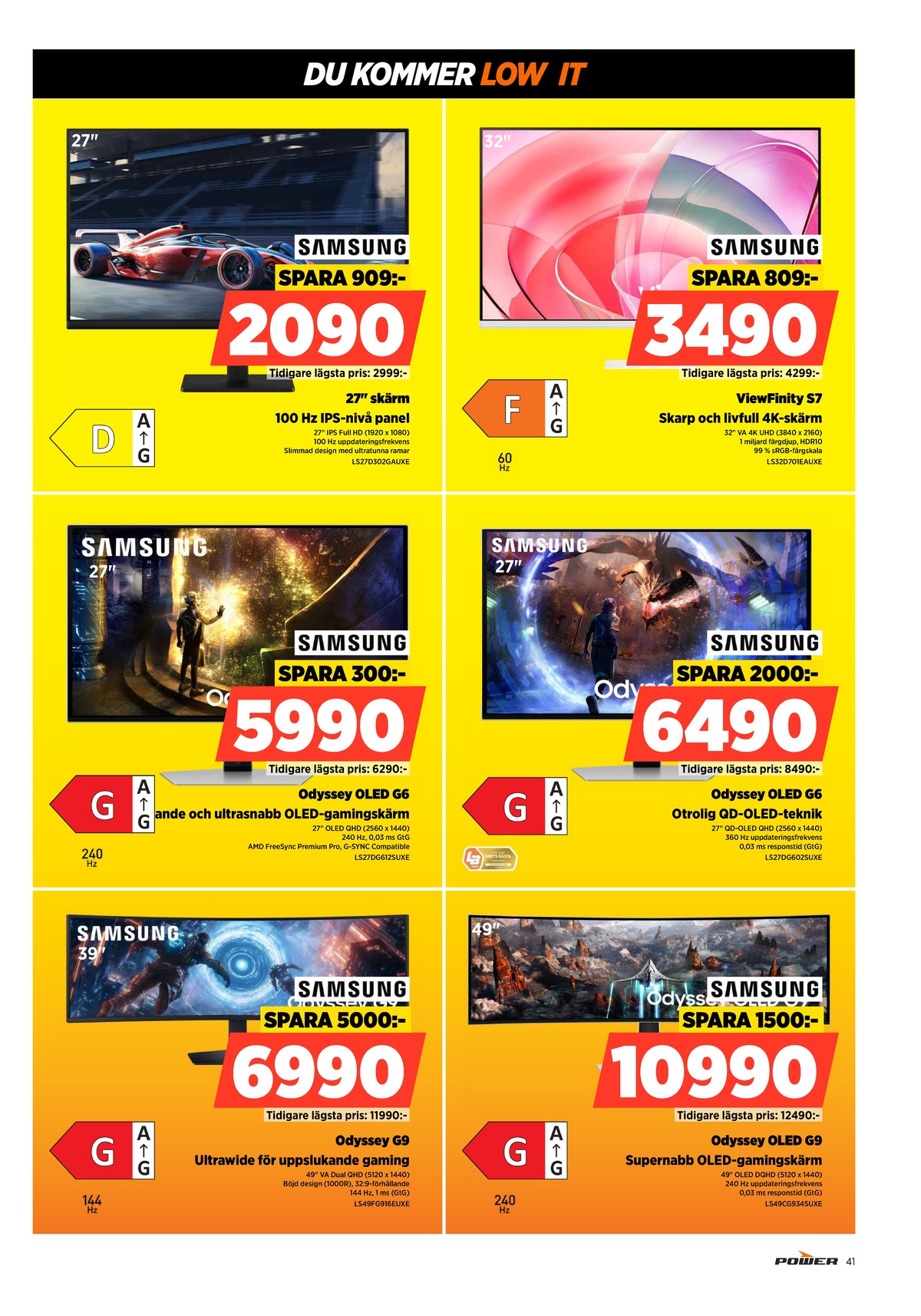 Se Power reklamblad för vecka 3 på Kampanjveckan.se. Se bra erbjudanden på många varor. Läs reklambladet här! Sida 41